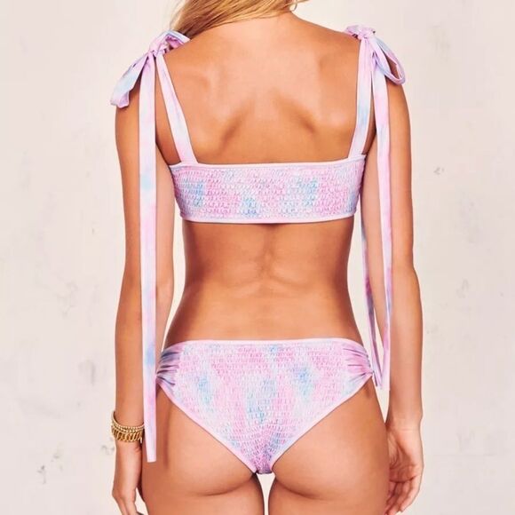 NEW! “Fancy, Cotton Candy” Smocked Bikini Set 🍭 - Picture 3 of 12